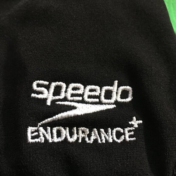 SPEEDO "Endurance+" Flyback Training One Piece Black/Green - Picture 10 of 11
